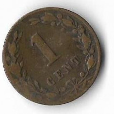 Moneda 1 cent 1884 - Olanda