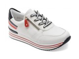 Cumpara ieftin Pantofi sport REMONTE albi, D1312, din piele naturala