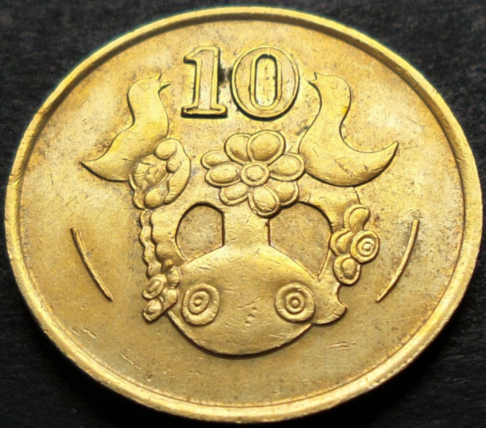 Moneda 10 CENTI - CIPRU, anul 1988 * cod 243 A
