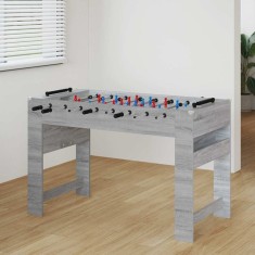 vidaXL Masă de Foosball Gri Sonoma 125 x 60,5 x 80 cm Lemn compozit 858889