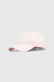 Lacoste șapcă de baseball din bumbac culoarea roz, neted