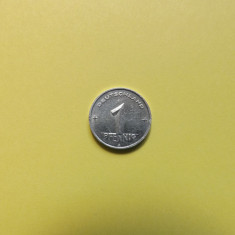 Germania Democrata / RDG 1 Pfennig 1950 A (Luciu de batere)