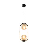 Pendul Monet 2XE27, negru antic, Oktay