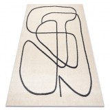 Covor FUSION 8297 crem / roz &icirc;nchis - Linii, modern, abstract, 160x220 cm