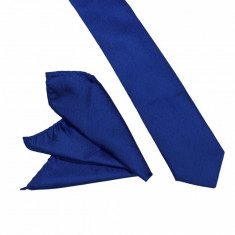 Cravata albastra slim batista Roy foto