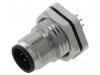 Conector M12 soclu tată 8 pini 1,5A 30V drept IP67 THT LUTRONIC