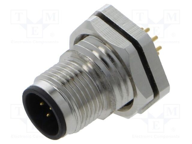 Conector M12 soclu tată 8 pini 1,5A 30V drept IP67 THT LUTRONIC