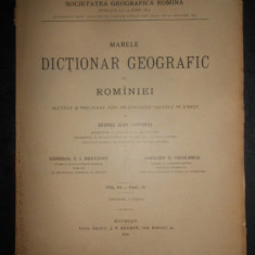 George Ioan Lahovari - Marele dictionar geografic al Romaniei. vol. 3, fasc. 2