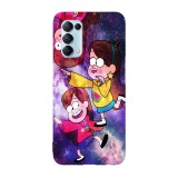 Husa compatibila cu Oppo A77, Viceversa, model Mabel Pines Gravity falls, Silicon, TPU, Transparent, Carcasa
