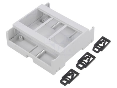 Carcasă DIN ABS gri, 5 module foto