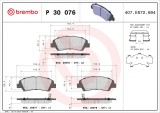 BREMBO P 30 076 PRIME LINE set placute frana,frana disc