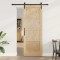 Ușa glisantă Manual Natural și negru 78 x 211 cm