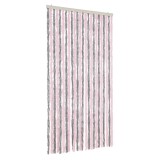 Cumpara ieftin Perdea pentru insecte, gri argintiu si roz, 100x230cm, chenille