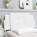 VidaXL Pernă pentru tăblie pat, alb, 100 cm, piele artificială