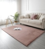 Cumpara ieftin Covor Premium Belgian LOP 020, Marime 50 x 80 cm, Roz, Inaltime Fir 23 mm, Antiderapant, Antialergic, Poliester, Living, Dormitor, Sufragerie, Birou