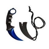 Cumpara ieftin Cutit CS:GO Karambit Deep Blue cu teaca si snur