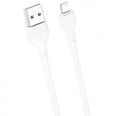 Cablu Date si Incarcare USB-A - Lightning XO Design NB200, 10.5W, 1m, Alb