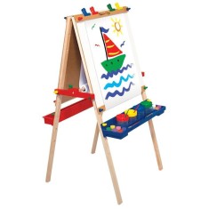 Tabla de scris reglabila Sevalet lemn Melissa and Doug foto