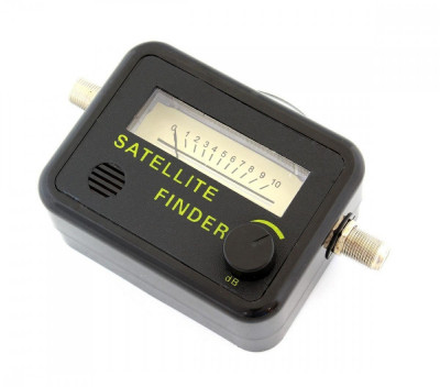 Contor digital de semnal prin satelit, putere reglabila, 13-18V DC, negru foto