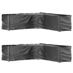 vidaXL Husă mobilier de grădină formă &icirc;n L, 20 ocheți, 300x300x90 cm
