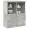 vidaXL Servantă, gri beton, 81x37x100 cm, lemn compozit