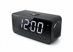 Radio cu ceas MUSE M-192 CR, , portabil, LED, Dual Alarm, AUX-in, Port USB pentru incarcare dispozitive, Negru foto