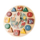 Zopa Wooden Clock jucărie cu activități din lemn 1 buc