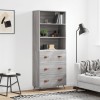 VidaXL Dulap &icirc;nalt, gri sonoma, 69,5x34x180 cm, lemn compozit 3189355