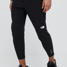 The North Face pantaloni de alergare Movmynt culoarea negru, neted