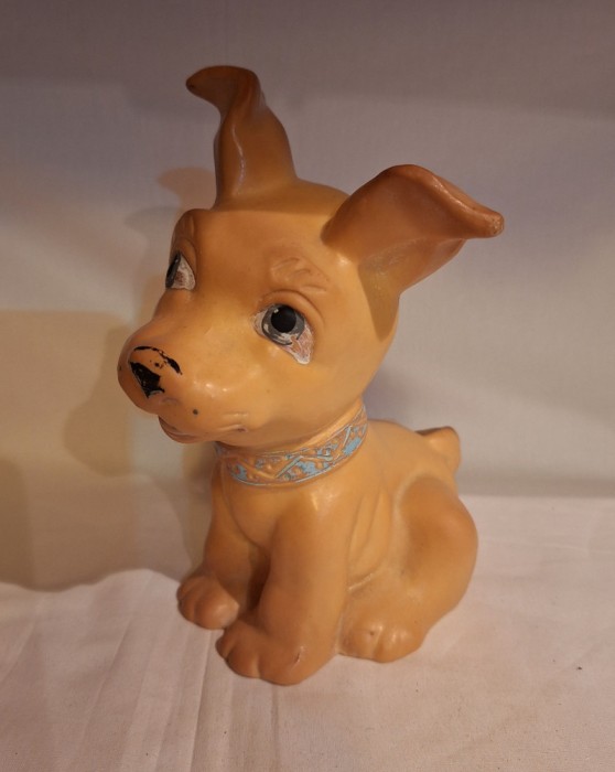 CATEL - figurina din cauciuc - Jucarie rara Aradeanca anii 1970