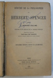 RESUME DE LA PHILOSOPHIE de HERBERT SPENCER par F. HOWARD COLLINS , 1894