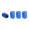 Set capacele auto pentru ventil hexagon albastru 4 buc