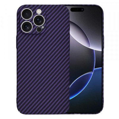 Husa pentru Apple iPhone 16 Pro Max, Techsuit, Carbonite FiberShell, Mov foto
