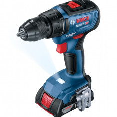 Masina de gaurit si insurubat Bosch Professional GSR 18V-50, cu 2 acumulatori Li-Ion, 18 Volti, 2 Ah (06019H5000)