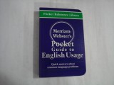 POCKET GUIDE TO ENGLISH USAGE - MERRIAM-WEBSTER'S