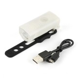 Far cu led proiector pentru bicicleta\trotineta, flippy, reincarcabil, cablu usb inclus, 3 moduri de lumina, ipx4, alb, 6.5x2.9x2.3 cm