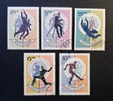 Rom&acirc;nia R.S.R. - Emisiunea Tematică "Campionatul Mondial de Fotbal - Anglia 1966" - (Ștampilate, Grafică Sportivă Modernistă)-RO1