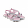Sandale Fete Bibi Flat Form Pink Glitter 36 EU, Roz, BIBI Shoes