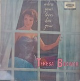 Disc Vinil LP Teresa Brewer - When Your Lover Has Gone (1959) Coral, Muzica Folk/Pop/Rock, 33 RPM