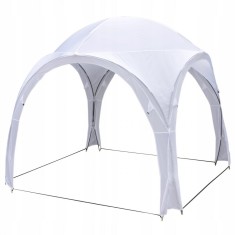 Pavilion pentru gradina/comercial, pliabil, alb, 3.2x3.2x2.5 m, Jumi