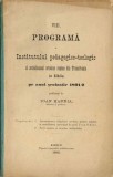 1655SPN VIII Programă a Institutului pedagogico-teologic al archidiecesei ortodoxe rom&acirc;ne din Transilvania ... 1891/2 Ioan Hannia 1892 Sibiu anuar