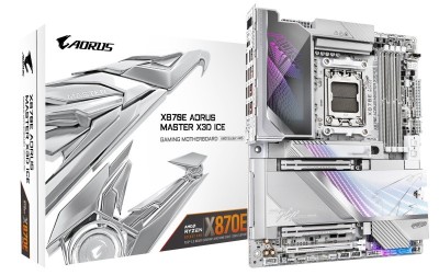 GIGABYTE X870E AORUS MASTER X3D ICE foto