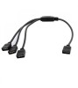 Cablu Splitter RGB 1 la 3, Ideal pentru benzi LED 10mm, 4 Pini, Negru