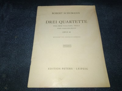 ROBERT SCHUMANN - DREI QUARTETTE foto