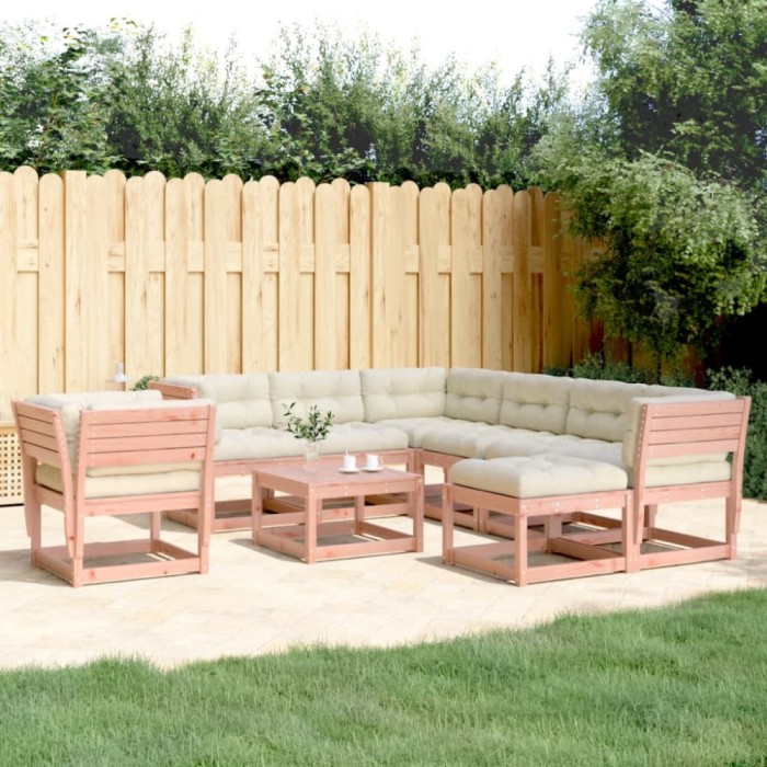vidaXL Set mobilier de grădină cu perne, 8 piese, lemn masiv douglas 3216948