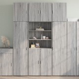 VidaXL Dulap &icirc;nalt, sonoma gri, 80x42,5x249 cm, lemn prelucrat