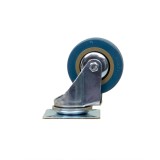 Roata pentru mobila, rola de cauciuc, pivotanta 2.5 inchi, albastru Z-TOOLS / ZTS 8120