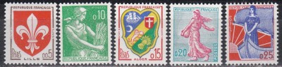 Franta 1960 - Valori noi, MNH foto