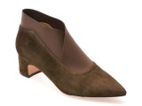 Botine EPICA maro, D102, din piele intoarsa