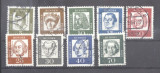 Germany Bundes 1961 Famous persons 9 values used G.240, Stampilat